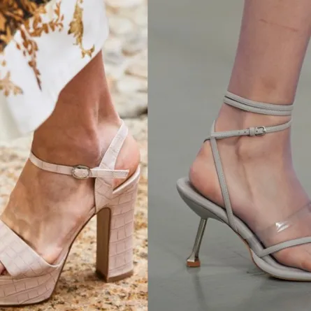 صنادل بكعب عالٍ لسهرات الصيف