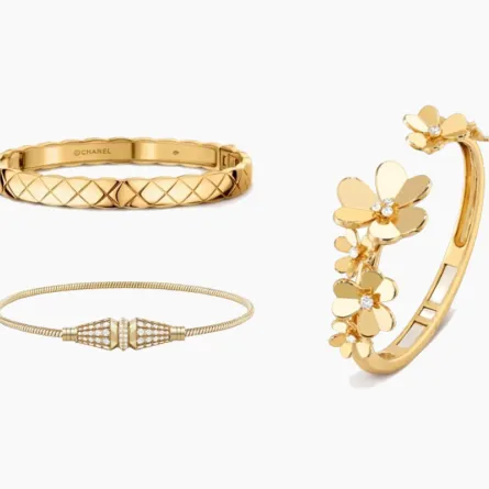 موديلات أساور ذهب فاخرة تليق بالعبايات الخليجية لعيد الفطر 2021