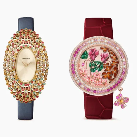ساعات مرصعة بالأحجار الكريمة من ماركات عالمية