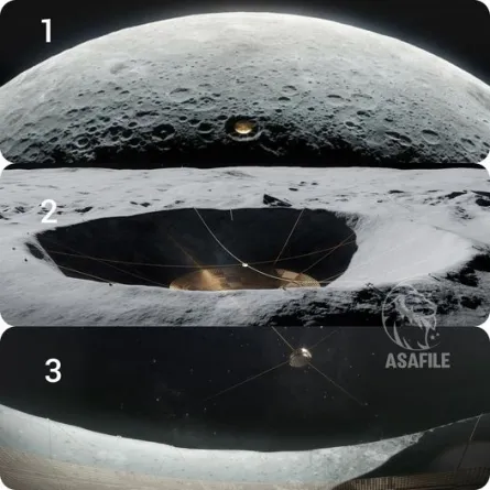 روبوتات توأمية لبناء أضخم تلسكوب على الجانب المظلم من القمر