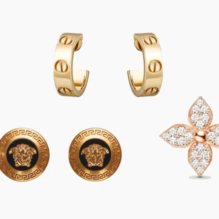 أقراط ذهبية من وحي موضة التكديس هذا الصيف