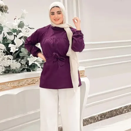 كيفية تنسيق بنطلون واسع للمحجبات 