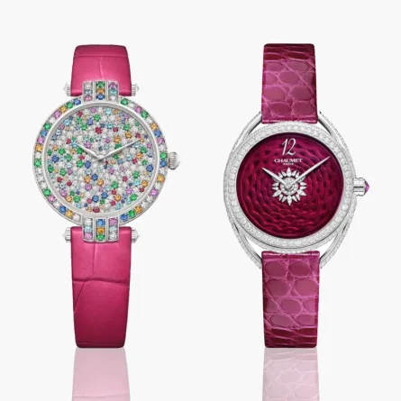 موديلات ساعات باللون الزهري لإطلالة صيفية مشرقة