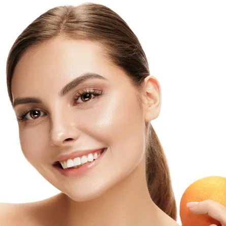 قشر البرتقال المطحون للبشرة 