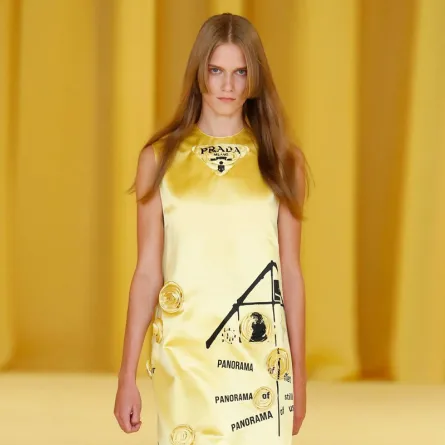 موديلات فساتين باللون الأصفر