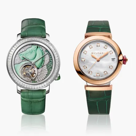 أفخم موديلات ساعات يد نسائية بدرجات اللون الأخضر