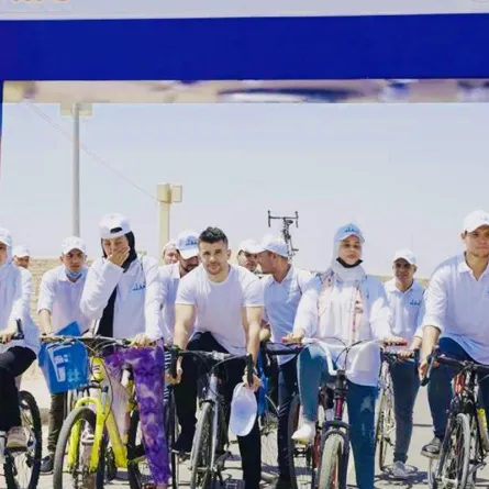 ماراثون من بانوراما الأهرامات لمنهضة العنف ضد المرأة