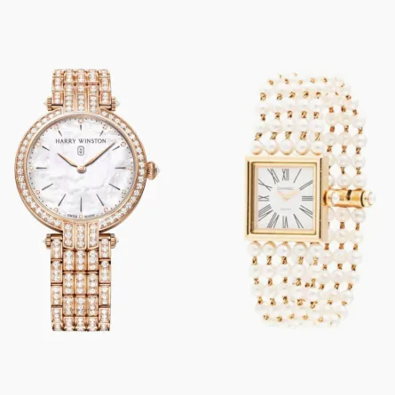 موديلات ساعات ذهب مرصّعة بعرق اللؤلؤ تليق بعروس 2021