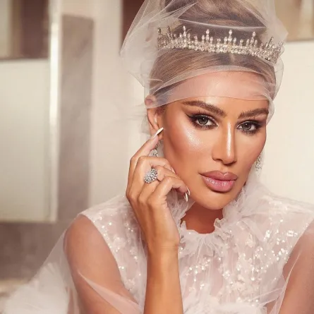 أجمل مجوهرات مايا دياب المصممة من الذهب الأبيض