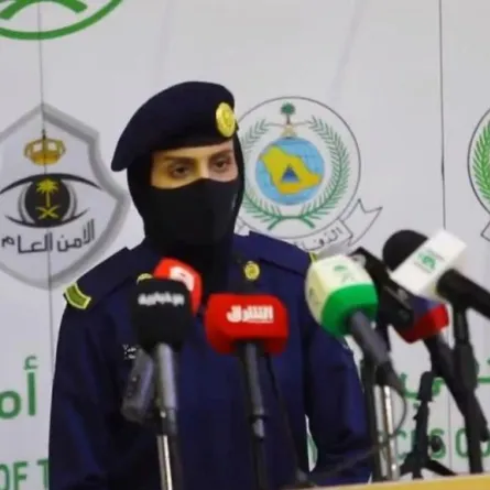عبير الراشد أول جندية سعودية تقدم مؤتمر قوات أمن الحج