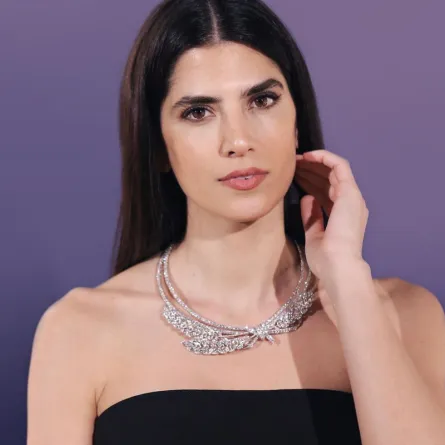 قلادات راقية من الألماس من وحي النجمات العربيات