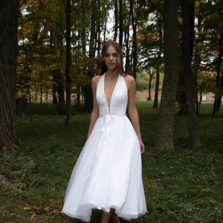 فساتين زفاف ميدي متوسطة الطول من رومان نيويورك  Romane Newyork