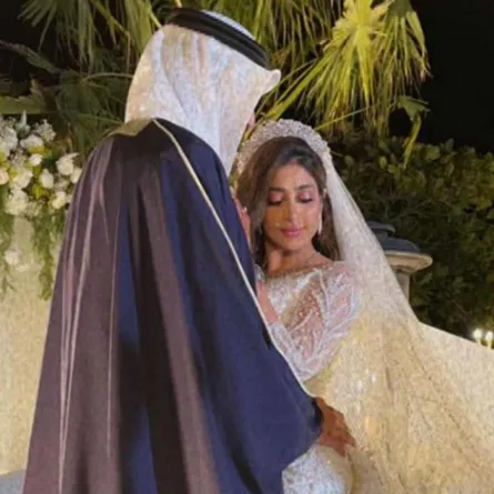 صورة زفاف أبرار سبت- الصورة من حسابها على سناب شات