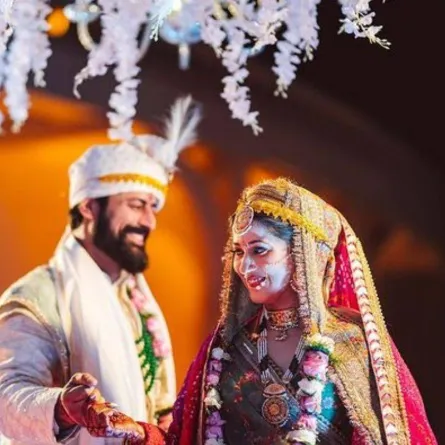 زفاف موهيت راينا  وأديتي- الصورة من حساب موهيت راينا  على إنستغرام