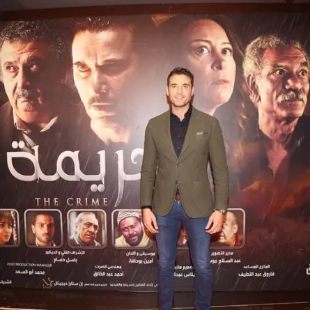 أحمد عز من العرض الخاص لفيلم الجريمة - الصورة من الصفحة الرسمية للفيلم على الفيس بوك