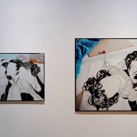 إبداعات جوهرة آل سعود في بينالي الدرعية - الصورة من حساب بينالي الدرعية على تويتر