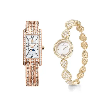 موديلات ساعات بميناء محاطة بالألماس