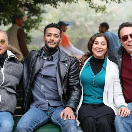 محمد رمضان ودينا الشربيني - الصورة من حسابه على انستغرام