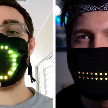 صورة كمامة طبية مضيئة