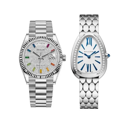 موديلات ساعات يد ذهب أبيض 2022