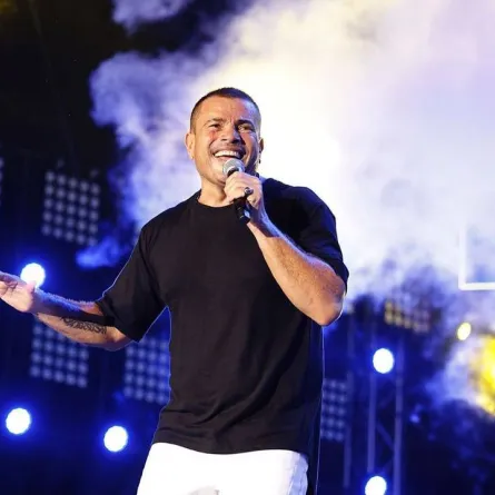  عمرو دياب من حفله الأخير في دبي - الصورة من حسابه على انستغرام 