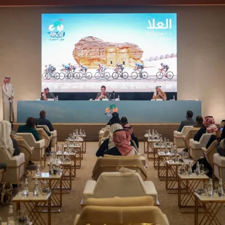 المؤتمر الصحفي لسباق طواف السعودية - الصورة من واس