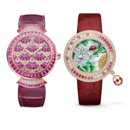 ساعات يد نسائية بمينا متعدّد الألوان