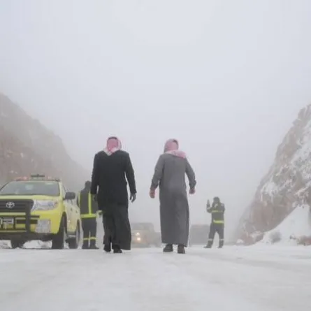 درجة الحرارة في الرياض 3 تحت الصفر يومي الجمعة والسبت. الصورة من تويتر المركز الوطني للأرصاد (NCM)