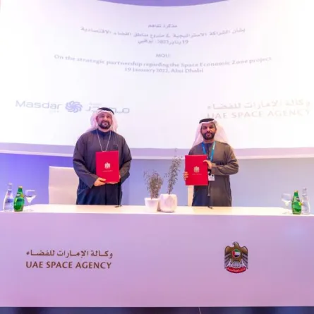 الإمارات للفضاء ومصدر تطلقان أول منطقة فضاء اقتصادية - الصورة من وام