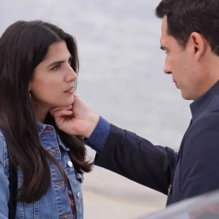  كارمن بصيبص وظافر العابدين في "عروس بيروت" الموسم الثالث- الصورة من المسؤول الإعلامي لمجموعة الـmbc