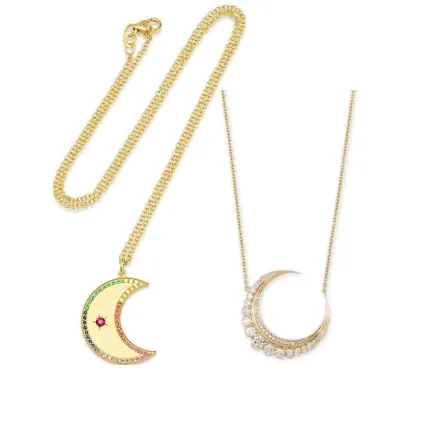 موديلات قلادات بتصميم الهلال