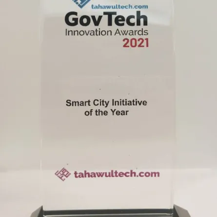 طرق دبي تفوز بجائزة الابتكار التقني الحكومي عن فئة المدينة الذكية. الصورة من تويتر هيئة الطرق والمواصلات