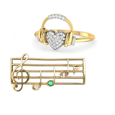 مجوهرات من وحي الموسيقى