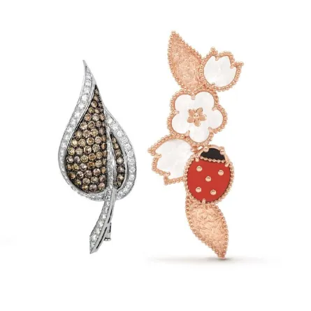 موديلات بروش على شكل ورقة شجر