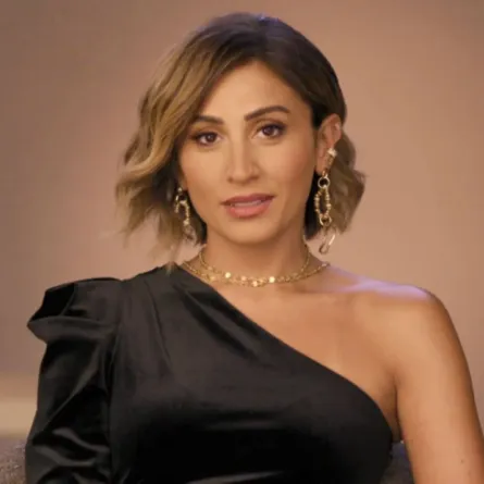 النجمة دينا الشربيني خلال استضافتها في برنامج بصراحة مع- الصورة من حساب mbc1 على انستغرام
