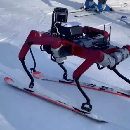 صورة تظهر تفاصيل روبوت التزلج الصيني