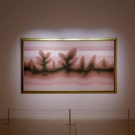 عمل فني بعنوان ربيع الصحراء - الصورة من حساب بينالي الدرعية على تويتر