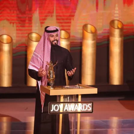 فايز بن جريس على مسرح جوي - تصوير صالح الغنام