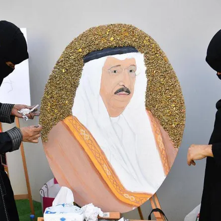 أعمال فنية داخل مهرجان البن الخولاني - الصورة من واس