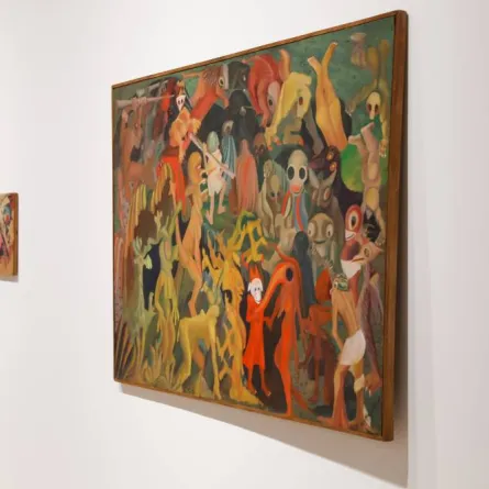 لوحات مميزة داخل بينالي الدرعية - الصورة من حساب البينالي الرسمي على تويتر