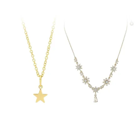 موديلات قلادات على شكل نجمة