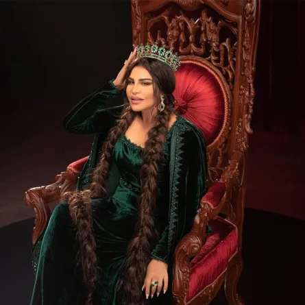 عباية مخمل مطرزة