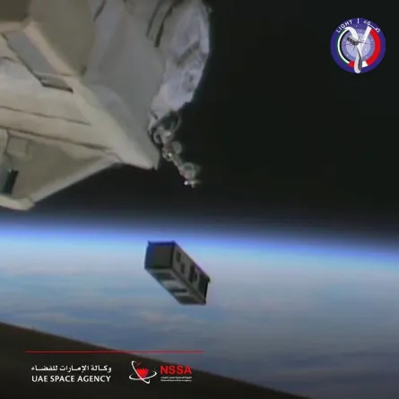 إطلاق القمر الصناعي ضوء -1 إلى مداره بنجاح - الصورة من حساب وكالة الإمارات للفضاء على تويتر