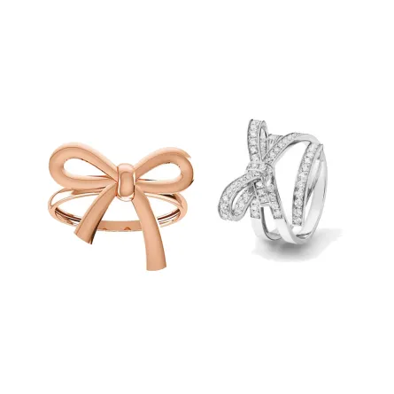 خواتم شكل فيونكة 2022 لإطلالة ناعمة