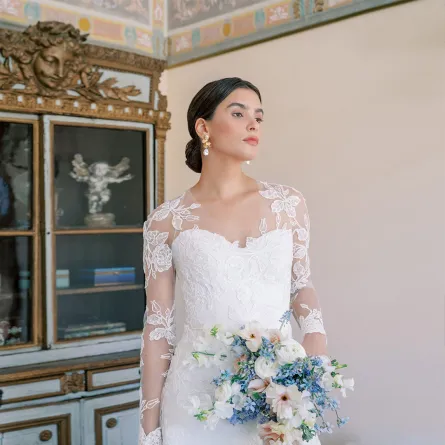 موديلات فساتين زفاف بأكمام شيفون ربيع 2022  من أن بارج  Anne Barge