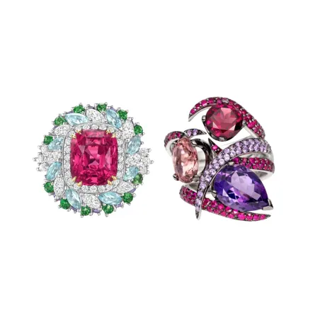 خواتم مرصعة بحجر التورمالين الأحمر.. اختياره سيضمن تألقك