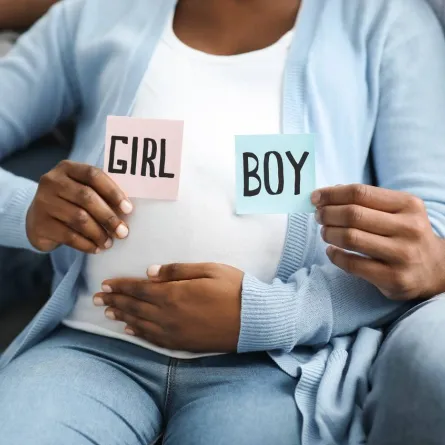 صورة لحامل تتوقع نوع الجنين