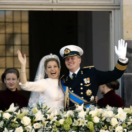 زواج الملك ويليم ألكسندر والملكة ماكسيما- الصورة من حساب البيت الملكي الهولندي على فيسبوك