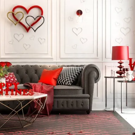 نصائح في الديكور المنزلي لمناسبة يوم الحب