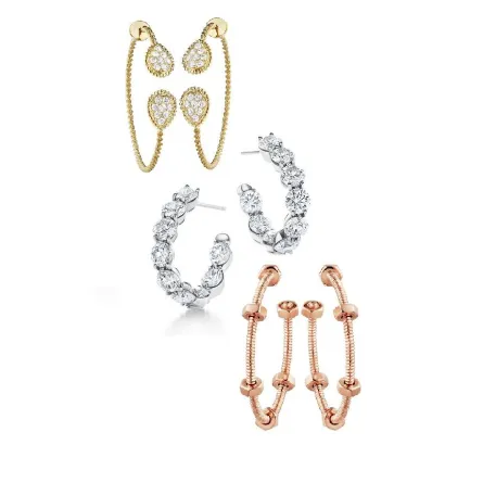 موديلات أقراط Hoop مفتوحة لشتاء 2022